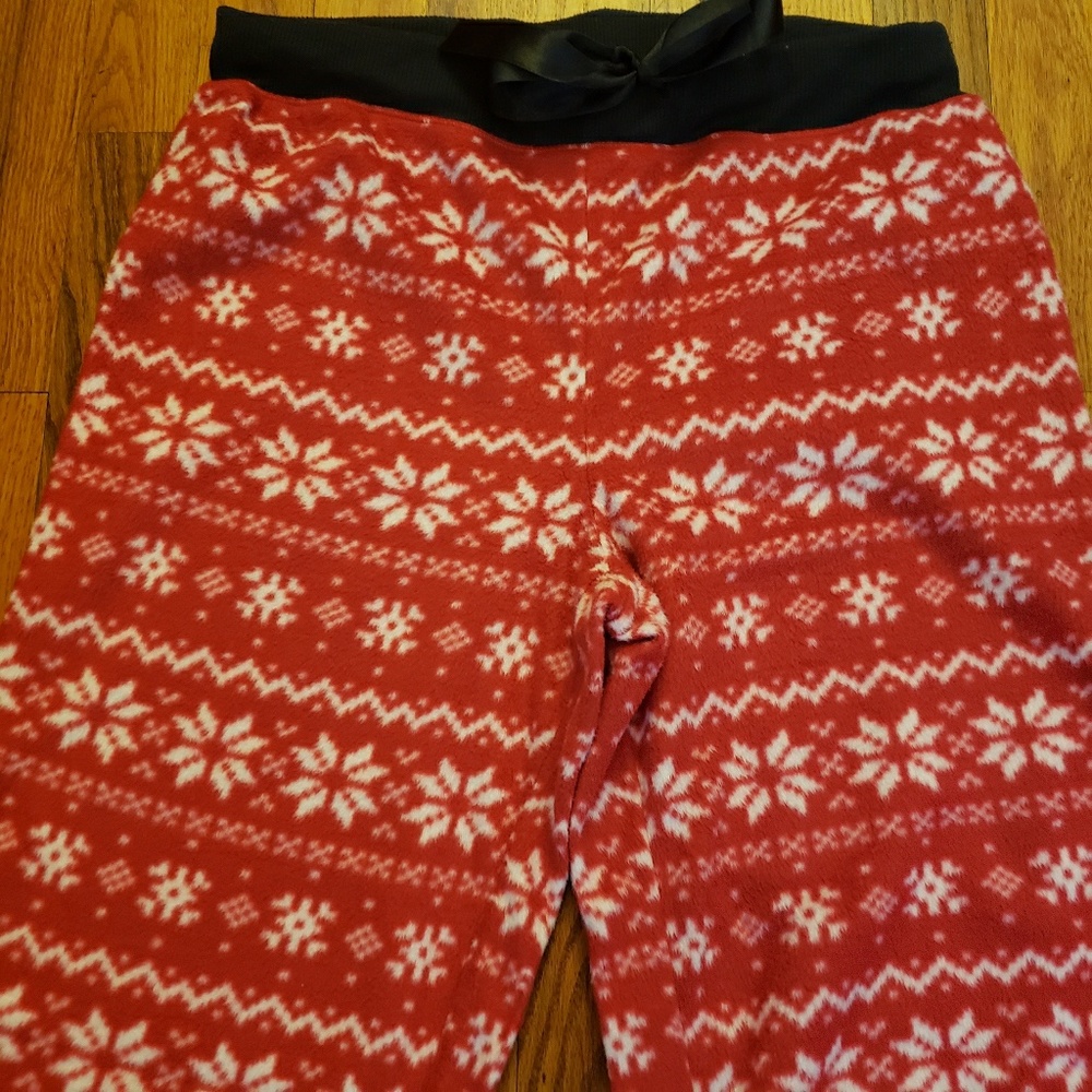 Women's Fleece PJ Pajama Pants Medium Size 8 /10 - Picture 3 of 4